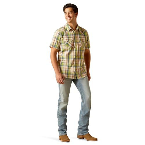 Image of ARIAT Men's Hinston Retro Fit Shirt, Sandshell, Large