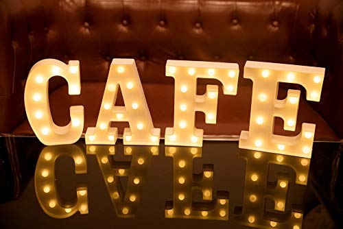 Focux Led Letter Lights Alphabet Light Up Sign For Night Light Home Party Birthday Wedding Bar Decoration (C) #TOP3