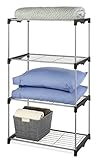 Whitmor 4 Tier Shelf Tower - Closet Storage Organizer