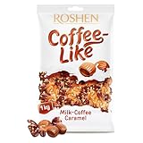 Deliex delicias de Extremadura. Caramelos Roshen 1 kg – Jelly, Crazy Bee Fruty, Coffee Like o Milky Splash – Bolsa de Caramelos Surtidos Envuelto Individualmente (Coffee Like)