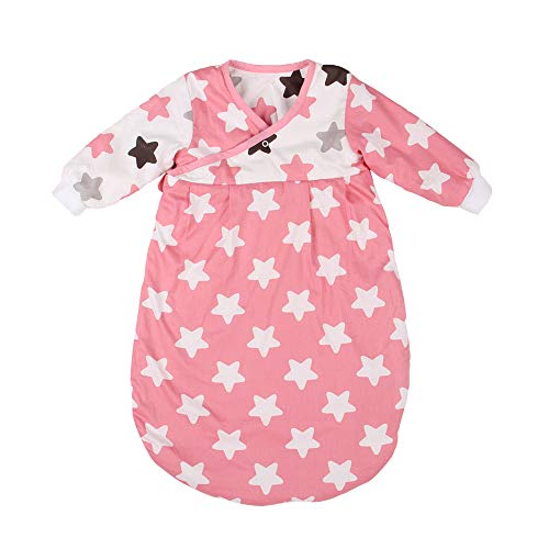 BLOOMSTAR Manta para bebé con mangas, saco de dormir y saco, terciopelo de algodón suave 2.0 TOG - - S:76 cm