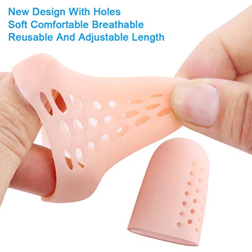 Beschermers voor grote teen, 10 stuks, ademend, siliconen, teenbeschermers, biedt pijnverlichting van likdoorns… - Image 6