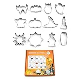 Photo Gallery valink set di 12 formine per biscotti di halloween, mini stampini per biscotti di halloween, 3d, stencil pressabili per biscotti riutilizzabili Photo Gallery valink set di 12 formine per biscotti di halloween, mini stampini per biscotti di halloween, 3d, stencil pressabili per biscotti riutilizzabili