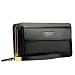 Business Men's Clutch bag High Capacity Leather Wallet Double Zipper Long Purse