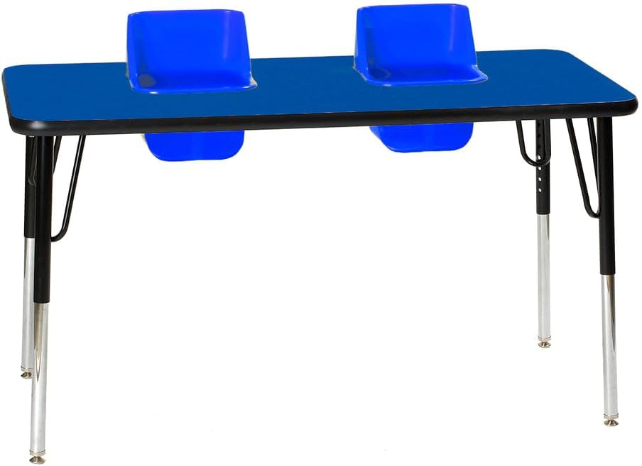2-Seat Feeding Table, Maple Top, Sand Seats