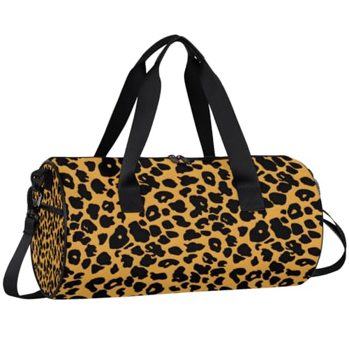 Lightweight Travel Duffle Bag Leopards Print Gym Bag for Women Men Stylish Small Duffle Bag for Fitness Yoga Travel Overnight Sport