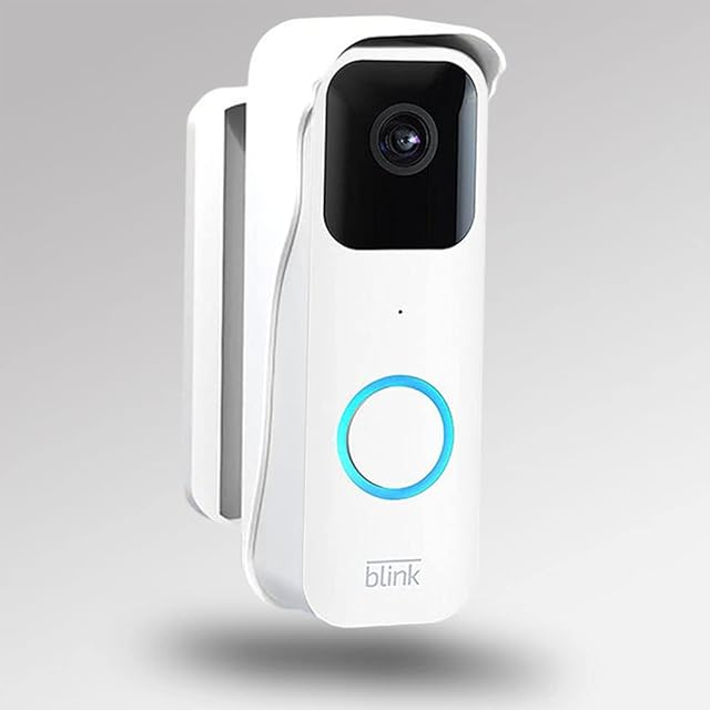 Blink Video Doorbell Mount, Adjustable Mounting Bracket for the All-New Blink Video Doorbell, Improve Viewing Angle, Blink Home Security Accessories, White