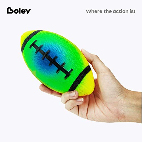 Boley Rainbow Sports Balls & Air Pump - 3 Pk Small Toddler & Kids Balls - Indoor Outdoor Ball Set For Kids Ages 3+ #TOP5