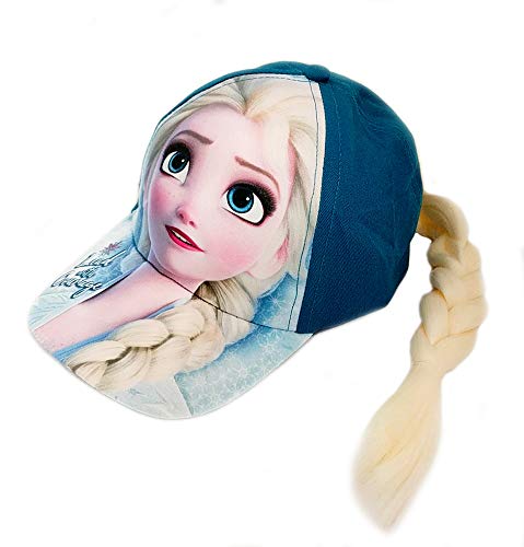 Disney Frozen 2 Elsa Cap with Ponytail Lead with Courage Blue2