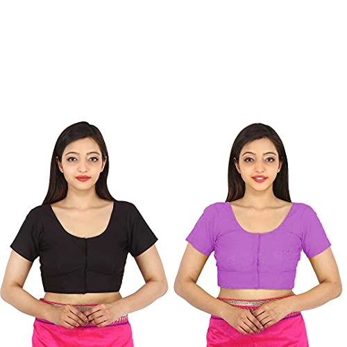 Image of Namita Women's Rubia Cotton Solid Half Sleeve Blouse