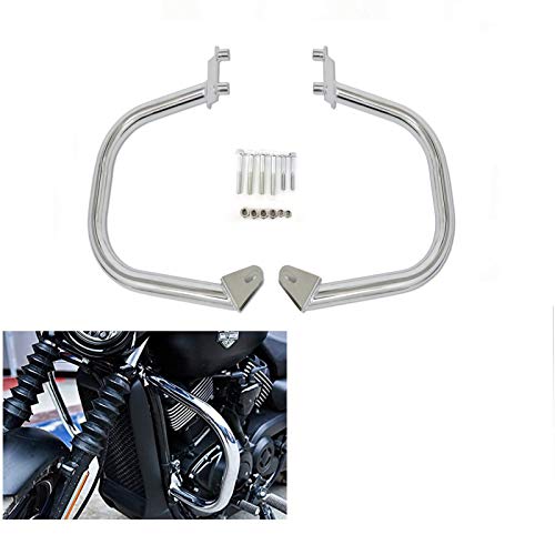 Baione Engine Guards Crash Bars Frame Protection Compatible With Harley Street 500 750 Xg750 Xg500 2015 2016 2017 2018 2019 Street Rod 2017-2019(Chrome) #TOP9