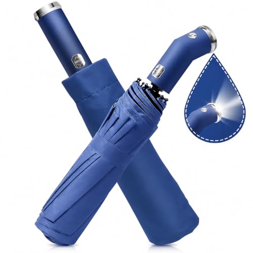 Image of Umbrella, UV Big Size Umbrella for Sun Protection Rain Windproof Strong Large 3 Fold For Men Women Kids Boys Girls Perfect & Stylish Windproof & Compact