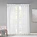 Produktbild Gardinen Schals mit DIY-Twist-Tab Design Vorhänge Transparent Vorhang für große Fenster Ceres White (2er-Set, je 245x140cm)