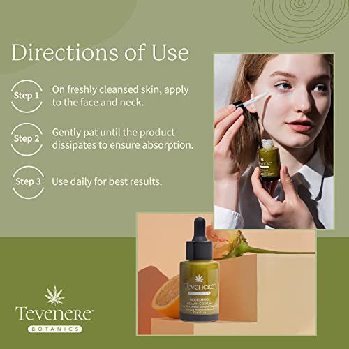 Tevenere Botanics Vitamin C Serum With Retinol And Hemp Seed Oil - Hydrates & Brightens, Daily Face Serum For Dark Spots, Fine Lines, And Wrinkles -1Oz #TOP5