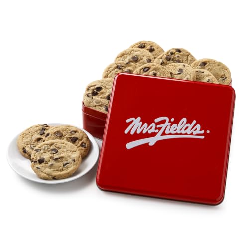 Mrs. Fields Signature Chocolate Chip Cookie Tin, 12 Count
