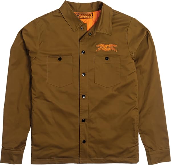 Anti Hero Hecho POR Skate Jacket Small-Brown