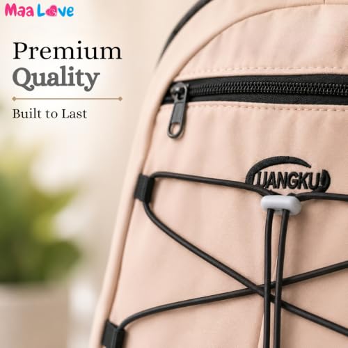 Image of Cute Kawaii Plush Display Backpack for Girls - Multi-Pocket School Bag with Transparent Window, Adjustable Straps, Aesthetic Bookbag for Teens & Students