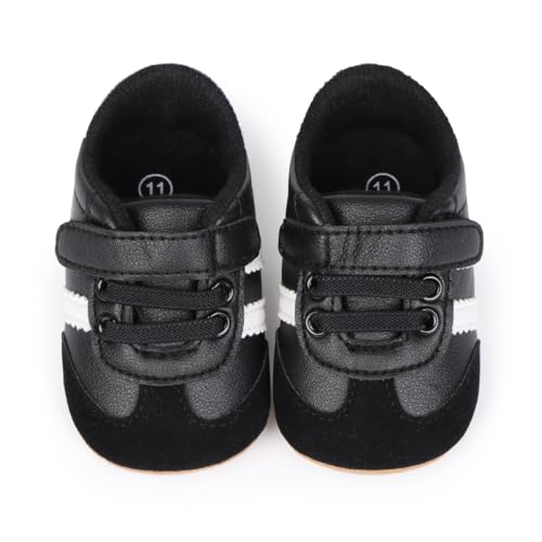Image of Baby Boys Girls Sneakers Toddler Non-Slip Soft Rubber Sole First Walking Shoes Infant Newborn Crib Dress Shoes