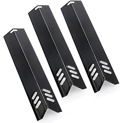 Kalomo Grill Heat Plates Grill Burner Covers for Backyard Grill BY14-101-001-05,BY16-101-002-06,GBC1690W, Uniflame Grill GBC1030W, GBC1134W, 14 3/16" Grill Heat Shield BBQ Gas Grill Replacement Parts Cover