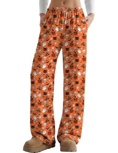 Ekouaer Womens Pajama Pants 2026 Lounge Pj Bottoms Wide Leg Sleep Pant