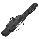 Lixada Fishing Rod Case, Portable Folding Fishing Rod Case Fishing Pole Reel Storage Bag Fishing Gears Organizer 100cm/130cm/150cm