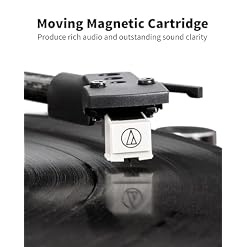Turntable Vinyl Record Player Support Bluetooth Output Phono/Line Switch Pitch Control with Pre-Installed Counterweight & Magnetic Cartridge, Belt Drive 2 Speed - Les Beatles, Paul McCartney, John Lennon, RIngo Starr, George Harrison Turntable Vinyl Record Player Support Bluetooth Output Phono/Line Switch Pitch Control with Pre-Installed Counterweight & Magnetic Cartridge, Belt Drive 2 Speed – Image 4