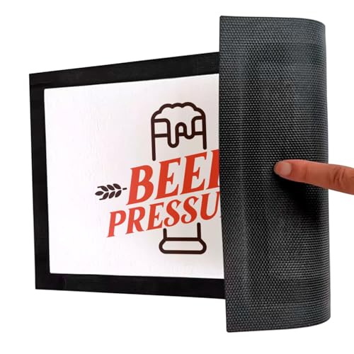 Paillasson Blanc original imprimé humour bière et fête dimensions 75x50 cm - 5