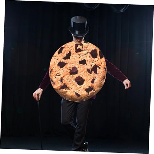 Costume de biscuit confortable au design simulé de cookie