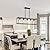 HCCZ 5 Light Oil Rubbed Bronze Dining Room Light Fixture Modern Farmhouse Chandelier Over Table Rectangle Kitchen Island Pendant Lighting Linear Chandelier Living Room Hanging Light Adjustable Height