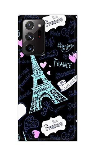 Image of PRINTFIDAA Lovers Famous Place Eiffel Tower in Paris Printed Designer Hard Back Case Cover for Samsung Galaxy Note 20 Ultra (6.9 inch) -(WY) MVN1003
