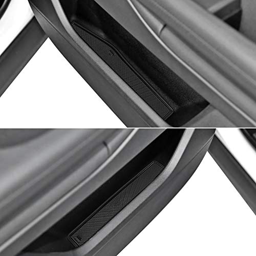 Auovo 8pcs Anti-dust Mats for Range Rover Evoque Accessories 2012-2018 Custom Fit Center Console,Car Cup Holder Inserts,Door Liners Interior for Land Rover (Black)