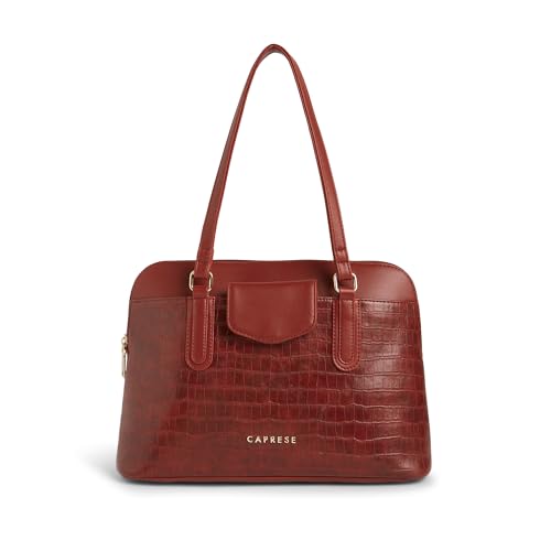 Image of Caprese Milo Satchel Medium Bag for Women with Multiple Compartments for Organization and Comfort | Stylish, Durable, and Spacious Interior Shoulder Bag for Work, Travel and Everyday Use