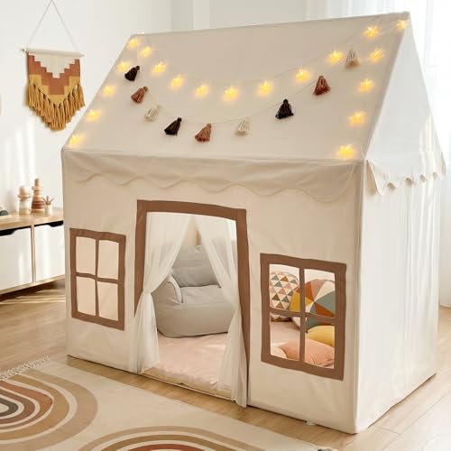 Play Tent with Mat, Star Light, Large Kids Playhouse with...
