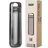 KOR ONE BPA Free Clear Reusable Water Bottle I 750mL I 25 Oz I Safe & Non-Toxic I Sustainable & Eco-Friendly I Leak Proof I One Click Cap w/ Handle I Wide Mouth I Great for Travel & Workouts