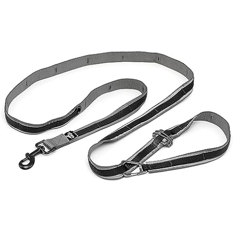 Kurgo 6 in 1 Quantum Leash, Hands Free Leash for Dogs, Running Belt Lead, Crossbody & Waist Belt Style, Reflective, Carabiner Clip, for Training, Hiking, or Jogging, 4 Colors Cover