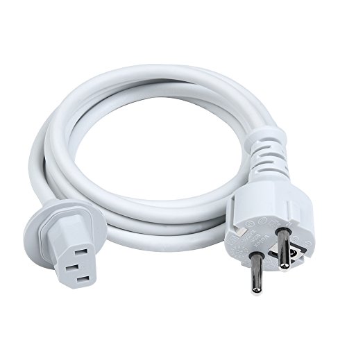 WESAPPINC Replacement Europe EU Plug Extension Cable for Apple iMac G5 20" 21.5' 24" 27" Power Supply Cord fit for 2002-2011