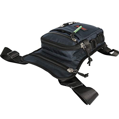 Sacoche de jambe Larswon avec sangles ajustables et poches zippées - 6