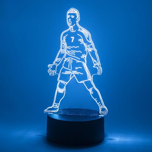 Lampe LED 3D Brésil Football veilleuse acrylique clignotante EXIGENT