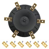 MUFUSHAN Disco de Cuchilla de Cortacésped, Ajuste de Cortacésped Robótico - Disco de Cuchilla con 6 Cuchillas para Worx Landroid S&M (de 2020),...