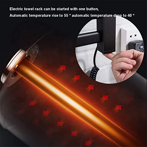 Toallero con calefacción eléctrica de acero inoxidable para un baño cálido y confortable 5