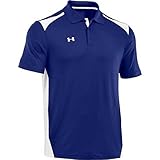 Under Armour Men's Team Colorblock Polo, Royal/White, Large