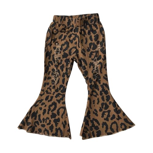 Todder B3-28 Leopard Girl Jeans Bell Bottom
