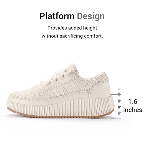 CGRRBW Women's Platform Sneakers Comfortable Fashion Sneakers Walking Shoes2
