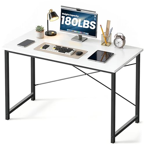 Image of OLIXIS 47-Inch Large Computer Desk for Home Office, White