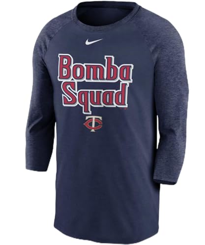 T-shirt Minnesota Twins Nike manches 3/4 style décontracté pour les sorties en ville