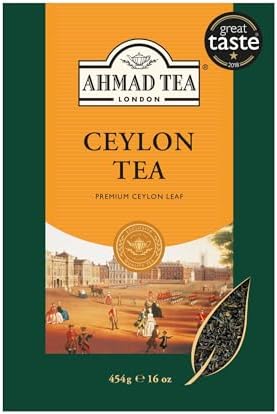 Ahmad Tea Black Tea, Ceylon Loose Leaf, 454g - Caffeinated & Sugar-Free (pack of 1)