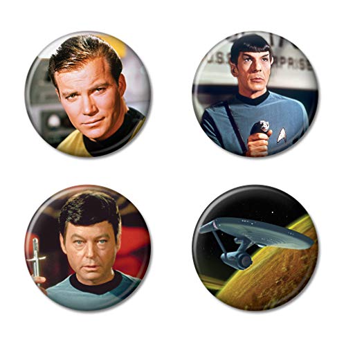 Ata-Boy Star Trek Enterprise and Crew Set of 4 1.25