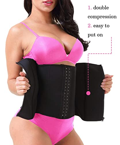 Gainkee Clip And Zip Waist Trainer Corset Women Neoprene Workout Sweat Vest Body Shaper (Xx-Large, Belt) #TOP2