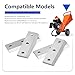 TUTUSIA 4 Pack Wood Chipper Shredder Blades Replacement for Landworks for Superhandy LCE12 for Greatcircleusa GUO033 GUO035 GUO054 for GARDENBEAUT S1 S3 for EFCUT A30 B40 C30 C30 Mini C30 Lite&3-in-1