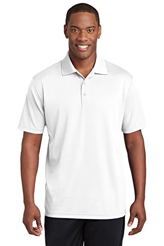 SPORT-TEK Unisex PosiCharge RacerMesh Polo | Short Sleeve Collared Shirt for Men & Women, Casual Fit Top for Work & Golf